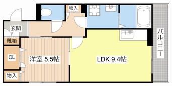 間取図 ウエスト　ヴィレッジⅢ