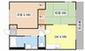 ファミールコート 2DKの間取り