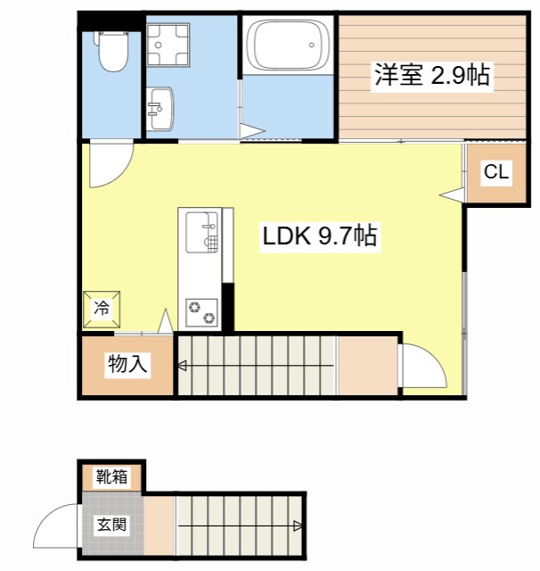 間取り図 エトワール下坂浜A