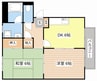 ブルータウン 2DKの間取り