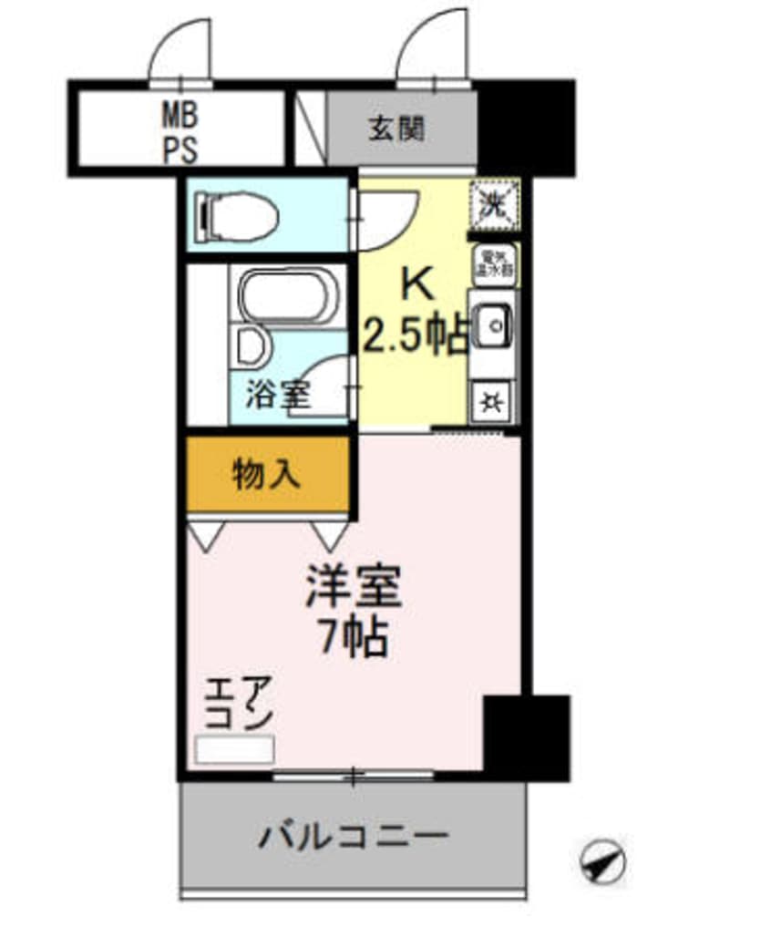 間取図 サンタウン竹鼻　A