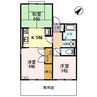 とらおかマンション 3Kの間取り