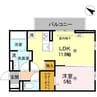 BRANSIA鷹飼町北 1LDKの間取り