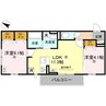 BRANSIA鷹飼町北 2LDKの間取り
