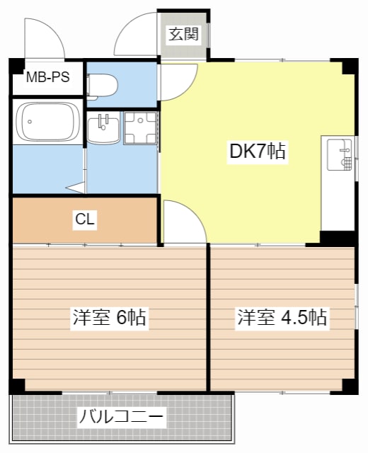 間取り図 プライズカワナベ