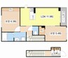 シャーメゾン正風 2LDKの間取り