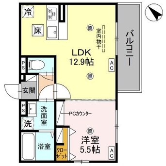 間取図 D-ROOM平井A棟