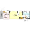 D-ROOM平井A棟 1LDKの間取り