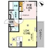 D-ROOM平井B棟 1LDKの間取り
