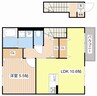 シュートラブCOCO 1LDKの間取り