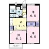 ルミエール梓 3DKの間取り