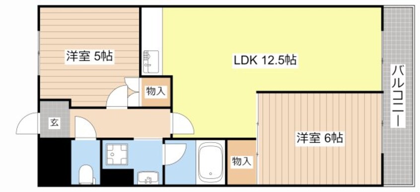 間取図 フラワー１番館