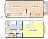 Bonheur 水郷 2LDKの間取り