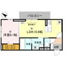BRANSIA出町（ブランシア） 1LDKの間取り