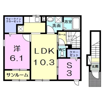 間取図 アップフィールド　共栄　Ⅱ