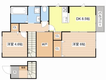 間取図 Plaisir堅田