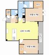 シャーメゾン　守山 2LDKの間取り
