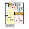セジュールＨ・Ａ 1DKの間取り