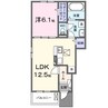 馬淵町アパート 1LDKの間取り