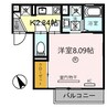 アネックスわたむき 1Kの間取り