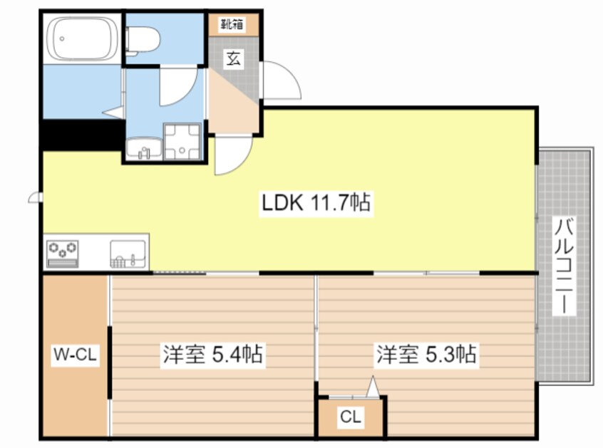 間取図 メゾン　安土館