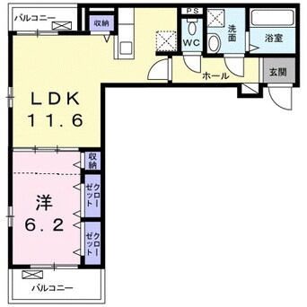 間取図 バンブーフォレストＢ