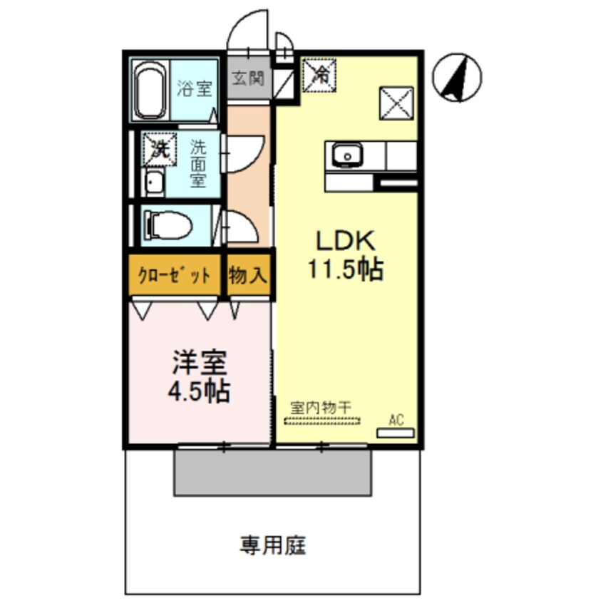 間取図 セジュールアースマーシⅢ