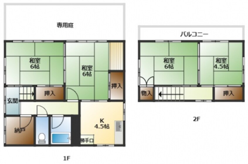 間取図 多賀町T邸貸家