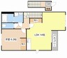 スターテラス白鳥 1LDKの間取り