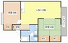 フォレストパーク 2LDKの間取り