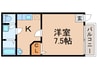 ドリームハイツ3号館 1Kの間取り