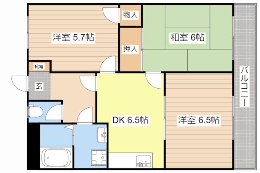 間取図 アメニティ２１