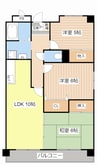 アストレア吉田 3LDKの間取り