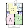 エクセルカーサ 2DKの間取り