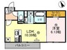 インヴィート 1LDKの間取り