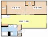 メゾン　安土館 2LDKの間取り