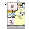フロイデプラッツ 2LDKの間取り