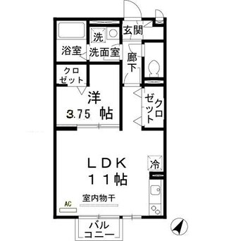 間取図 リビングタウン出町