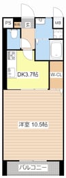 レイーナⅢ 1DKの間取り