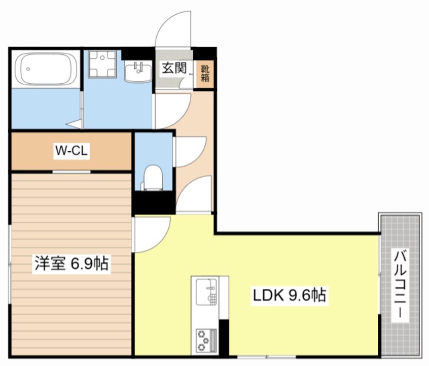 間取図 シャーロット石橋駅前