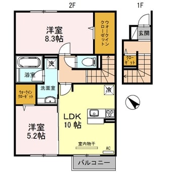 間取図 アムールさわ