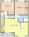 リトルアグリン 2LDKの間取り