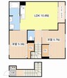 アリビオ 2LDKの間取り
