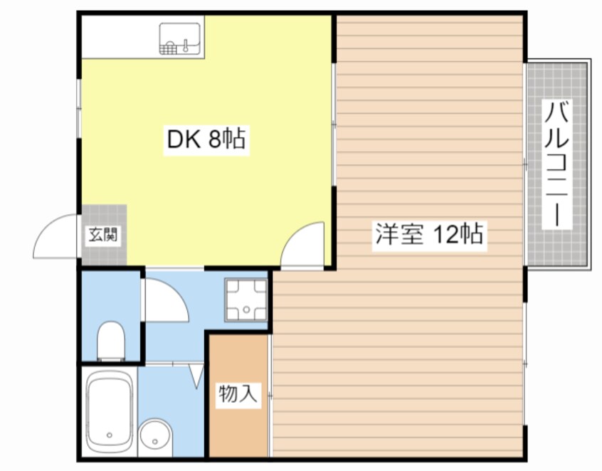 間取図 シャルム八幡