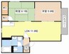 ひまわりハイツ 2LDKの間取り