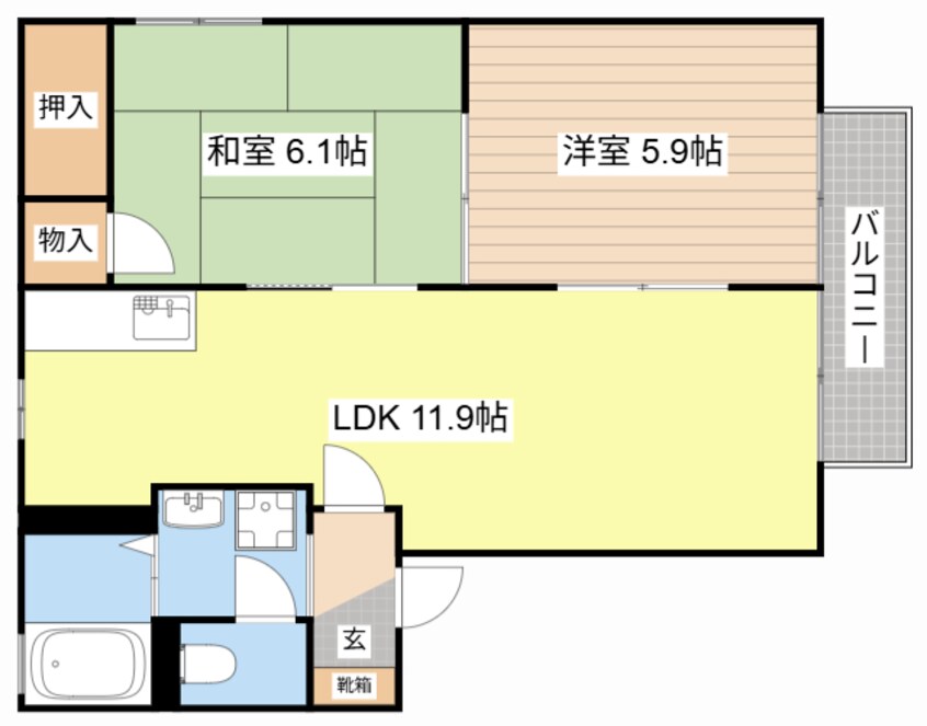 間取図 ひまわりハイツ