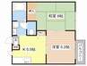 キャロットハウス 2Kの間取り