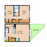グランフレール 2LDKの間取り
