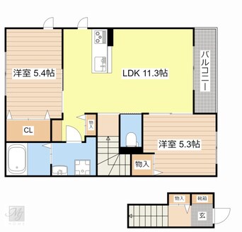 間取図 Ｖｉｌｌａ　ポプラ