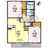 グレイスコート 2LDKの間取り